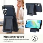 For Samsung Galaxy A26 5G CX01 Detachable Magsafe Magnetic Card Bag Phone Case(Dark Blue) - 3