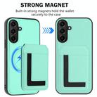 For Samsung Galaxy A36 5G CX01 Detachable Magsafe Magnetic Card Bag Phone Case(Mint Green) - 2