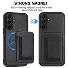 For Samsung Galaxy A56 5G CX01 Detachable Magsafe Magnetic Card Bag Phone Case(Black) - 2