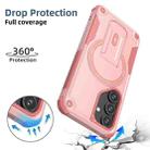 For Samsung Galaxy A35 Armor MagSafe Holder PC Hybrid TPU Phone Case(Pink) - 3