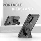 For Samsung Galaxy A25 5G Armor MagSafe Holder PC Hybrid TPU Phone Case(Black) - 2