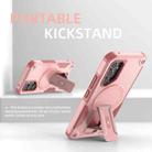 For Samsung Galaxy A16 4G / 5G Armor MagSafe Holder PC Hybrid TPU Phone Case(Pink) - 2