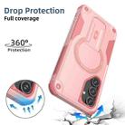 For Samsung Galaxy A16 4G / 5G Armor MagSafe Holder PC Hybrid TPU Phone Case(Pink) - 3