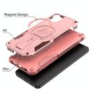 For Samsung Galaxy A06 4G / 5G Armor MagSafe Holder PC Hybrid TPU Phone Case(Pink) - 2