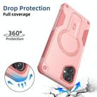 For Samsung Galaxy A06 4G / 5G Armor MagSafe Holder PC Hybrid TPU Phone Case(Pink) - 3