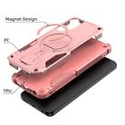 For Samsung Galaxy A14 4G / 5G Armor MagSafe Holder PC Hybrid TPU Phone Case(Pink) - 2