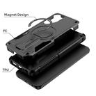 For Samsung Galaxy A14 4G / 5G Armor MagSafe Holder PC Hybrid TPU Phone Case(Black) - 2