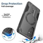 For Samsung Galaxy A14 4G / 5G Armor MagSafe Holder PC Hybrid TPU Phone Case(Black) - 3