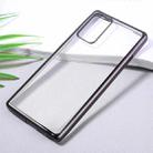 For Samsung Galaxy Note20 Ultra-thin Plating TPU Protective Soft Case(Black) - 2