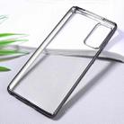 For Samsung Galaxy Note20 Ultra-thin Plating TPU Protective Soft Case(Black) - 3