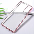 For Samsung Galaxy Note20 Ultra-thin Plating TPU Protective Soft Case(Rose Gold) - 3