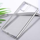 For Samsung Galaxy Note20 Ultra-thin Plating TPU Protective Soft Case(Silver) - 2