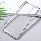 For Samsung Galaxy Note20 Ultra-thin Plating TPU Protective Soft Case(Silver) - 3