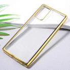 For Samsung Galaxy Note20 Ultra-thin Plating TPU Protective Soft Case(Gold) - 2