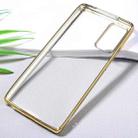 For Samsung Galaxy Note20 Ultra-thin Plating TPU Protective Soft Case(Gold) - 3