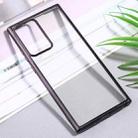 For Samsung Galaxy Note20 Ultra Ultra-thin Plating TPU Protective Soft Case(Black) - 1