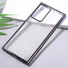 For Samsung Galaxy Note20 Ultra Ultra-thin Plating TPU Protective Soft Case(Black) - 2