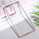 For Samsung Galaxy Note20 Ultra Ultra-thin Plating TPU Protective Soft Case(Rose Gold) - 1