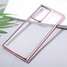 For Samsung Galaxy Note20 Ultra Ultra-thin Plating TPU Protective Soft Case(Rose Gold) - 1