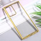For Samsung Galaxy Note20 Ultra Ultra-thin Plating TPU Protective Soft Case(Gold) - 1
