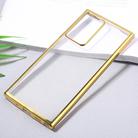 For Samsung Galaxy Note20 Ultra Ultra-thin Plating TPU Protective Soft Case(Gold) - 2