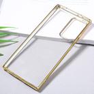 For Samsung Galaxy Note20 Ultra Ultra-thin Plating TPU Protective Soft Case(Gold) - 3
