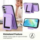 For Samsung Galaxy M15 / F15 CX01 Detachable Magsafe Magnetic Card Bag Phone Case(Light Purple) - 3