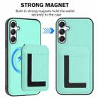 For Samsung Galaxy M34 / F34 5G CX01 Detachable Magsafe Magnetic Card Bag Phone Case(Mint Green) - 2