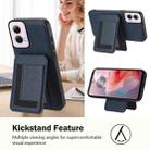 For Motorola Moto G Power 5G 2024 CX01 Detachable Magsafe Magnetic Card Bag Phone Case(Dark Blue) - 3