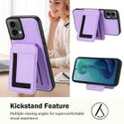 For Motorola Moto G 5G 2024 CX01 Detachable Magsafe Magnetic Card Bag Phone Case(Light Purple) - 3