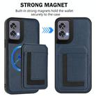 For Motorola Edge 50 Fusion CX01 Detachable Magsafe Magnetic Card Bag Phone Case(Dark Blue) - 2