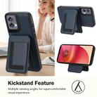 For Motorola Edge 50 Fusion CX01 Detachable Magsafe Magnetic Card Bag Phone Case(Dark Blue) - 3