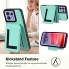 For Motorola Edge 50 Pro CX01 Detachable Magsafe Magnetic Card Bag Phone Case(Mint Green) - 3