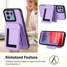 For Motorola Edge 50 Pro CX01 Detachable Magsafe Magnetic Card Bag Phone Case(Light Purple) - 3
