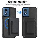 For Motorola Moto G Play 2024 4G CX01 Detachable Magsafe Magnetic Card Bag Phone Case(Black) - 2