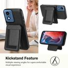 For Motorola Moto G Play 2024 4G CX01 Detachable Magsafe Magnetic Card Bag Phone Case(Black) - 3