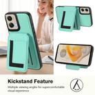 For Motorola Moto G Stylus 5G 2024 CX01 Detachable Magsafe Magnetic Card Bag Phone Case(Mint Green) - 3