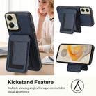 For Motorola Moto G Stylus 5G 2024 CX01 Detachable Magsafe Magnetic Card Bag Phone Case(Dark Blue) - 3
