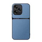 For Redmi 13 4G / Xiaomi Poco M6 4G Litchi Leather Magnetic Full Coverage Shockproof Phone Case(Blue) - 1