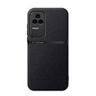 For Redmi K50 / K50 Pro Litchi Leather Magnetic Full Coverage Shockproof Phone Case(Black) - 1