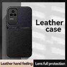 For Redmi K50 / K50 Pro Litchi Leather Magnetic Full Coverage Shockproof Phone Case(Black) - 2