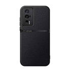 For Redmi K60 / K60 Pro Litchi Leather Magnetic Full Coverage Shockproof Phone Case(Black) - 1