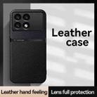 For Redmi K70E Litchi Leather Magnetic Full Coverage Shockproof Phone Case(Blue) - 2