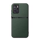 For Redmi Note 10 Pro 5G Litchi Leather Magnetic Full Coverage Shockproof Phone Case(Green) - 1