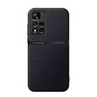 For Redmi Note 11 Pro 5G / Note 11 Pro+ 5G Litchi Leather Magnetic Full Coverage Shockproof Phone Case(Black) - 1