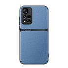 For Redmi Note 11 Pro 5G / Note 11 Pro+ 5G Litchi Leather Magnetic Full Coverage Shockproof Phone Case(Blue) - 1