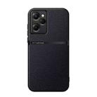 For Redmi Note 12 Pro Speed Litchi Leather Magnetic Full Coverage Shockproof Phone Case(Black) - 1