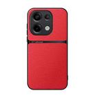 For Redmi Note 13 Pro 4G Global Litchi Leather Magnetic Full Coverage Shockproof Phone Case(Red) - 1