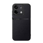 For Redmi Note 13 5G Global Litchi Leather Magnetic Full Coverage Shockproof Phone Case(Black) - 1