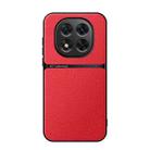 For Redmi Note 14 Pro+ 5G Litchi Leather Magnetic Full Coverage Shockproof Phone Case(Red) - 1